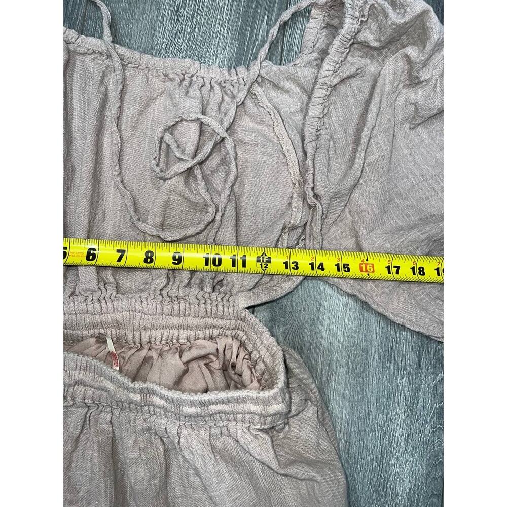 Free People Ibiza Sun FREE-EST Dress Maxi Taupe Size Medium A003590 - Picture 10 of 12